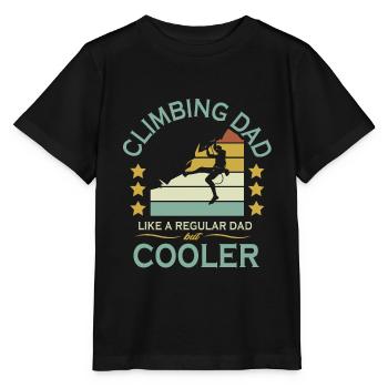 Grimpeur père grimpeur fête des pères - T-shirt bio MINI CREATOR Stanley/Stella Enfant - noir - Devant - Mikhail (115cm)