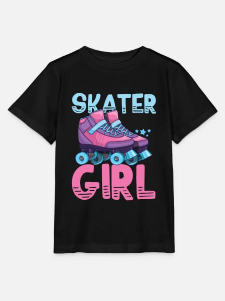 Roller skates roller skating - Stanley/Stella MINI CREATOR Kids’ T-Shirt - black