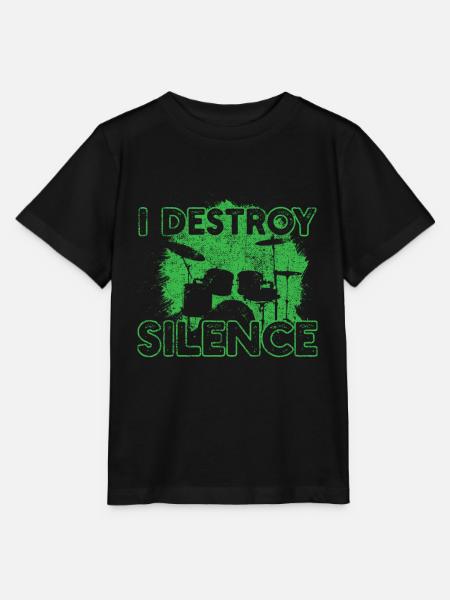Batterie de batteur - T-shirt bio MINI CREATOR Stanley/Stella Enfant - noir
