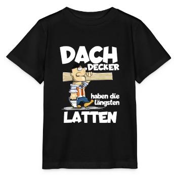 Dachdecker - Stanley/Stella Kinder T-Shirt MINI CREATOR  - Schwarz - Vorne - Mikhail (115cm)