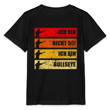 Bullseye Dart 50. Geburtstag - Stanley/Stella Kinder T-Shirt MINI CREATOR  - Schwarz - Vorne - Mikhail (115cm)