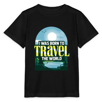 Reisen - Stanley/Stella Kinder T-Shirt MINI CREATOR  - Schwarz - Vorne - Mikhail (115cm)