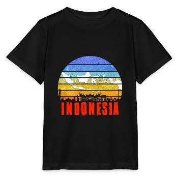 Indonésie - T-shirt bio MINI CREATOR Stanley/Stella Enfant - noir - Devant - Mikhail (115cm)