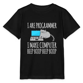 drôle drôle humour amusant rire drôle drôle humour - T-shirt bio MINI CREATOR Stanley/Stella Enfant - noir - Devant - Mikhail (115cm)