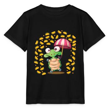 Il pleut des tortues tacos cuisine mexicaine - T-shirt bio MINI CREATOR Stanley/Stella Enfant - noir - Devant - Mikhail (115cm)