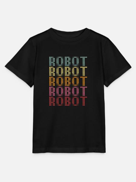 Roboter - Stanley/Stella Kinder T-Shirt MINI CREATOR - Schwarz