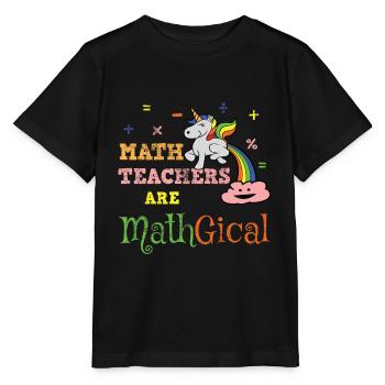 Professeur de mathématiques mathématiques - T-shirt bio MINI CREATOR Stanley/Stella Enfant - noir - Devant - Mikhail (115cm)