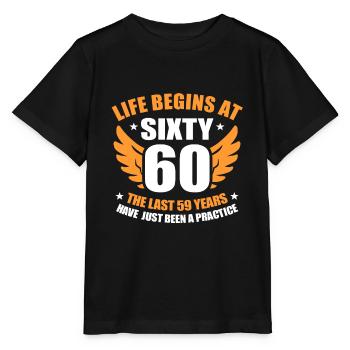 60th birthday - Stanley/Stella MINI CREATOR Kids’ T-Shirt - black - Front - Mikhail (115cm)