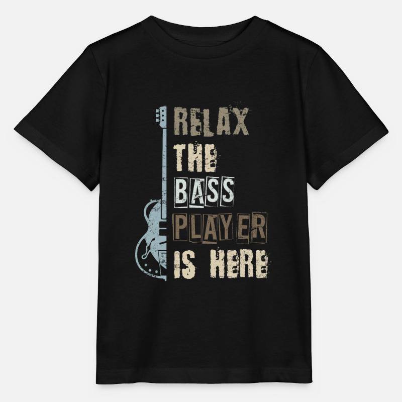 Guitare basse - T-shirt bio MINI CREATOR Stanley/Stella Enfant - noir