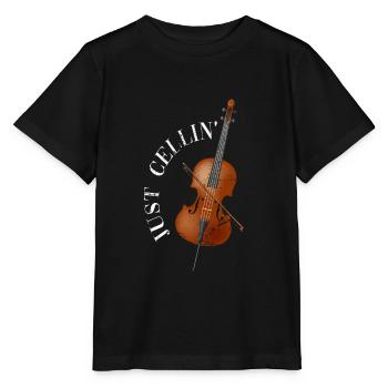 Violoncelle violoncelle - T-shirt bio MINI CREATOR Stanley/Stella Enfant - noir - Devant - Mikhail (115cm)