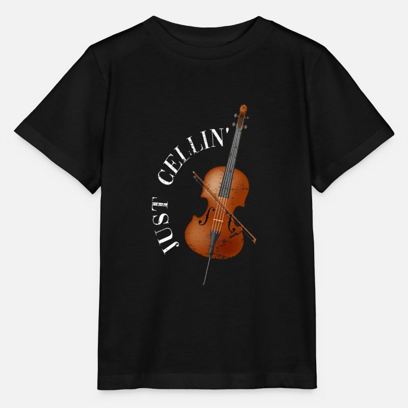 Violoncelle violoncelle - T-shirt bio MINI CREATOR Stanley/Stella Enfant - noir
