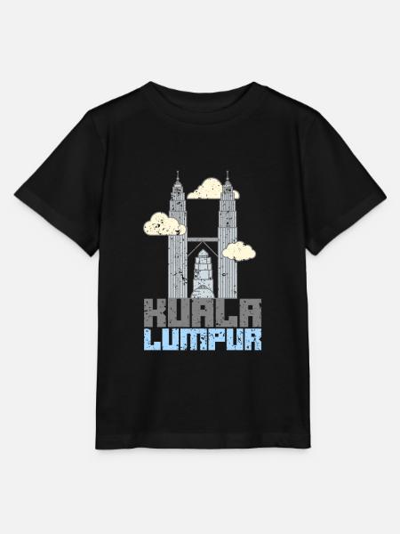 Kuala Lumpur Wolkenkratzer - Stanley/Stella Kinder T-Shirt MINI CREATOR  - Schwarz
