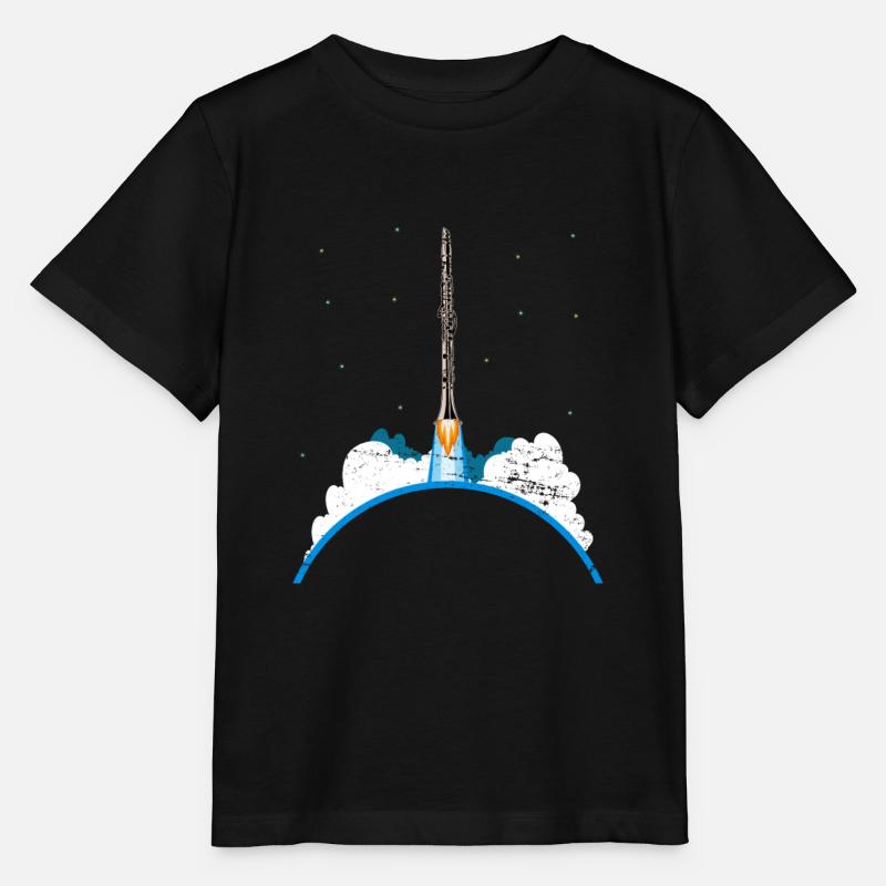 Fusée clarinette - T-shirt bio MINI CREATOR Stanley/Stella Enfant - noir