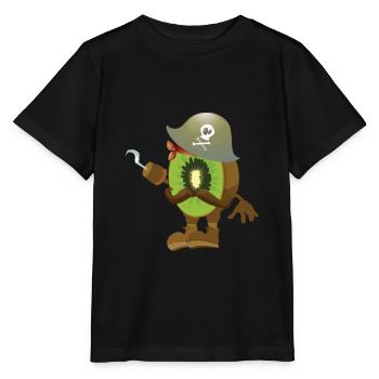 Kiwi - Stanley/Stella Kinder T-Shirt MINI CREATOR  - Schwarz - Vorne - Mikhail (115cm)