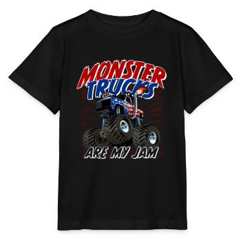 Monster Trucks Monstertruck sont ma confiture - T-shirt bio MINI CREATOR Stanley/Stella Enfant - noir - Devant - Mikhail (115cm)