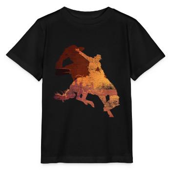 Cowboy - T-shirt bio MINI CREATOR Stanley/Stella Enfant - noir - Devant - Mikhail (115cm)