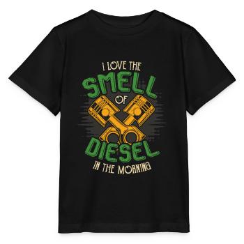 I love the smell of Diesel - Auto - Stanley/Stella Kinder T-Shirt MINI CREATOR  - Schwarz - Vorne - Mikhail (115cm)
