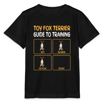 Toy Fox Terrier Guide To Training Dog Obedience - Stanley/Stella MINI CREATOR Kids’ T-Shirt - black - Front - Mikhail (115cm)
