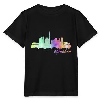 Munich - T-shirt bio MINI CREATOR Stanley/Stella Enfant - noir - Devant - Mikhail (115cm)