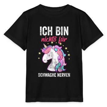 Ich bin nichts für Schwache Nerven - Stanley/Stella Kinder T-Shirt MINI CREATOR  - Schwarz - Vorne - Mikhail (115cm)