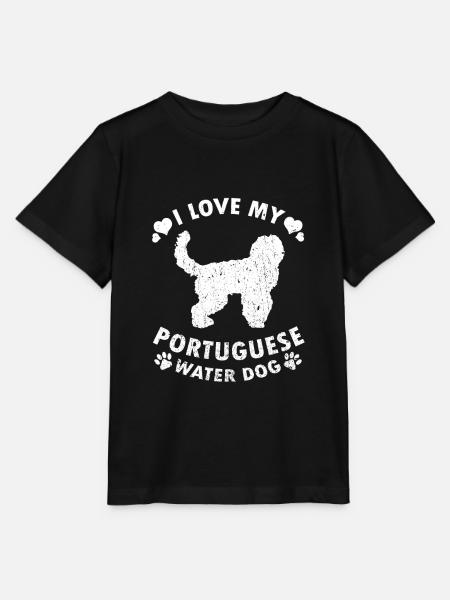 Ich Liebe Meinen Portugiesischer Wasserhund Hunde - Stanley/Stella Kinder T-Shirt MINI CREATOR - Schwarz