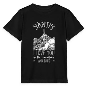 Säntis Mountain Alps Switzerland Gift - Stanley/Stella MINI CREATOR Kids’ T-Shirt - black - Front - Mikhail (115cm)