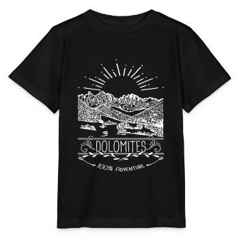 Dolomites Alps South Tyrol - Stanley/Stella MINI CREATOR Kids’ T-Shirt - black - Front - Mikhail (115cm)