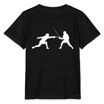 fencing - Stanley/Stella MINI CREATOR Kids’ T-Shirt - black - Front - Mikhail (115cm)