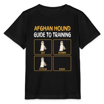 Afghan Hound Guide To Training Dog Obedience - Stanley/Stella MINI CREATOR Kids’ T-Shirt - black - Front - Mikhail (115cm)