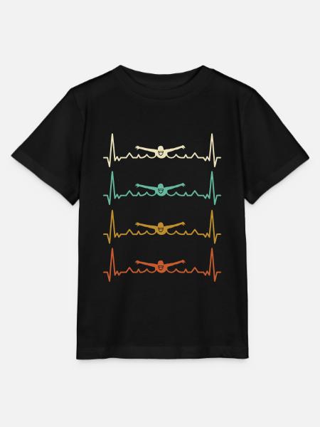 Lustiger Schwimmer Spruch - Schwimmen - Stanley/Stella Kinder T-Shirt MINI CREATOR  - Schwarz