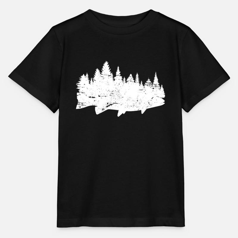 Poissons de pêche - T-shirt bio MINI CREATOR Stanley/Stella Enfant - noir