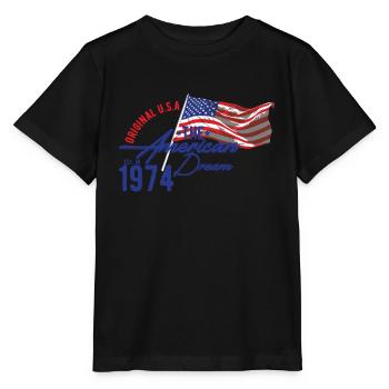 États-Unis - American Dream - T-shirt bio MINI CREATOR Stanley/Stella Enfant - noir - Devant - Mikhail (115cm)