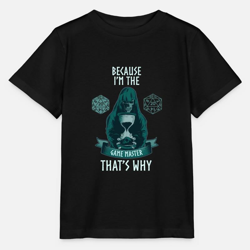 Jeu de rôle d’idée cadeau de stylo et de papier - T-shirt bio MINI CREATOR Stanley/Stella Enfant - noir