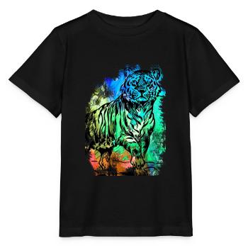 Tiger - Stanley/Stella Kinder T-Shirt MINI CREATOR  - Schwarz - Vorne - Mikhail (115cm)