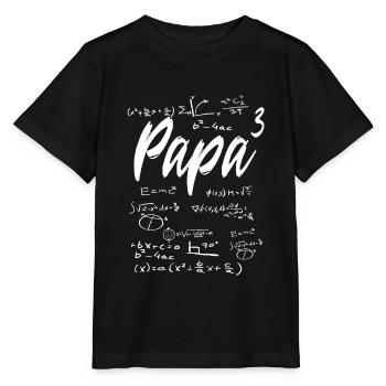 werdender Vater dreifacher Papa 3 Kinder Mathe - Stanley/Stella Kinder T-Shirt MINI CREATOR  - Schwarz - Vorne - Mikhail (115cm)