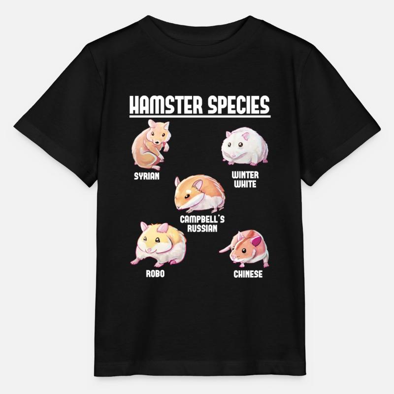 Hamsterarten - Stanley/Stella Kinder T-Shirt MINI CREATOR  - Schwarz