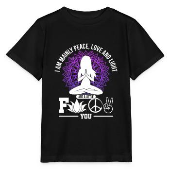 Hippie yoga - Stanley/Stella MINI CREATOR Kids’ T-Shirt - black - Front - Mikhail (115cm)