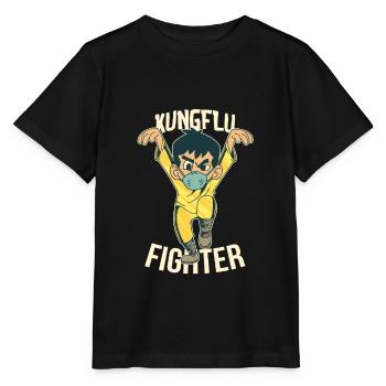 Kung Flu Fighter Kung Fu - Stanley/Stella MINI CREATOR Kids’ T-Shirt - black - Front - Mikhail (115cm)