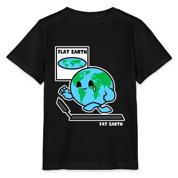 Terre plate Rond Terre - T-shirt bio MINI CREATOR Stanley/Stella Enfant - noir - Devant - Mikhail (115cm)