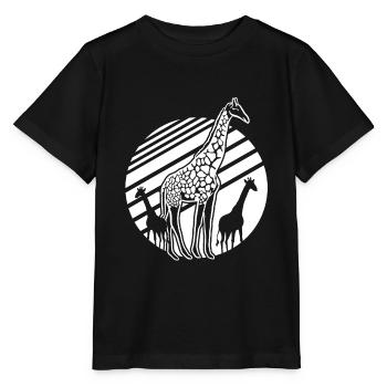 Giraffes Giraffe - Stanley/Stella MINI CREATOR Kids’ T-Shirt - black - Front - Mikhail (115cm)