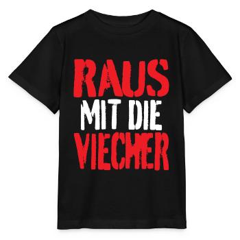 Raus mit die Viecher - Stanley/Stella Kinder T-Shirt MINI CREATOR  - Schwarz - Vorne - Mikhail (115cm)