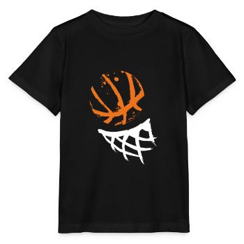 Panier de basket - T-shirt bio MINI CREATOR Stanley/Stella Enfant - noir - Devant - Mikhail (115cm)