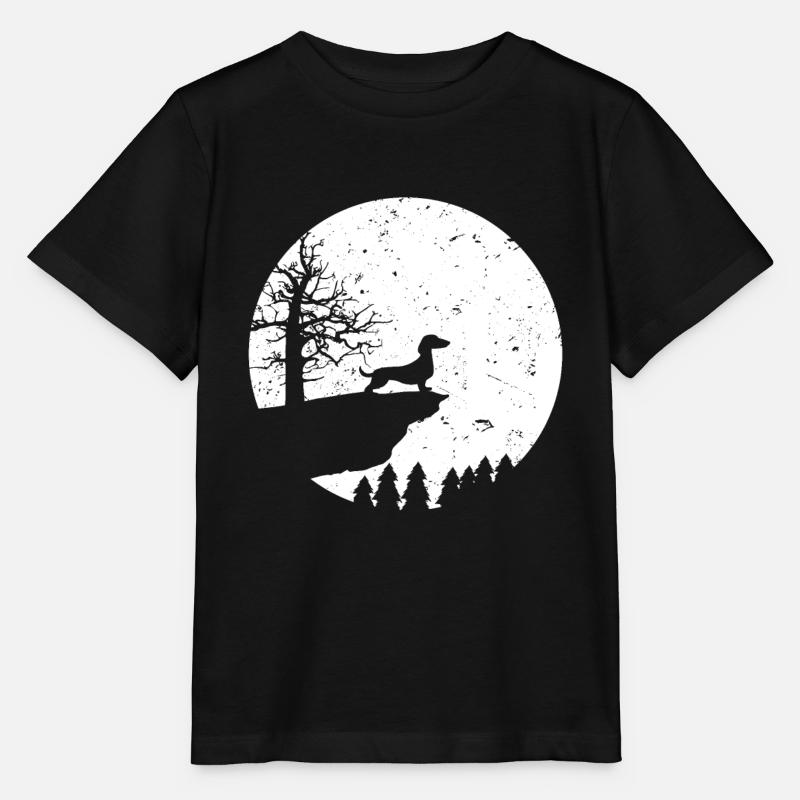 Hunde Dackel Hund Mond - Stanley/Stella Kinder T-Shirt MINI CREATOR - Schwarz