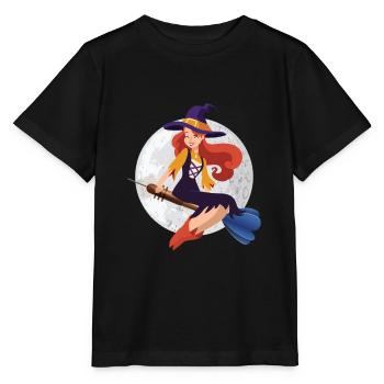 Fléchette Fléchette Flèche Sorcière - Fléchettes Joueur Fléchettes Halloween - T-shirt bio MINI CREATOR Stanley/Stella Enfant - noir - Devant - Mikhail (115cm)