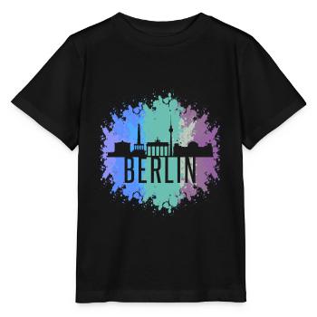 Berlin - T-shirt bio MINI CREATOR Stanley/Stella Enfant - noir - Devant - Mikhail (115cm)