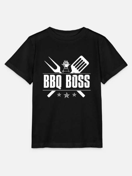 Barbecue BBQ Boss - Stanley/Stella Kinder T-Shirt MINI CREATOR - Schwarz