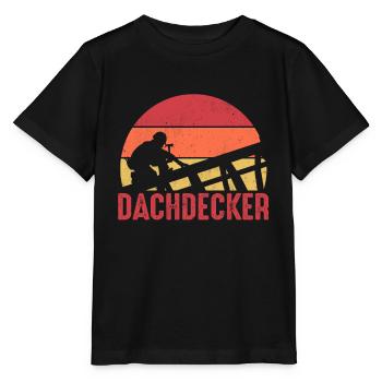 Dachdecker - Stanley/Stella Kinder T-Shirt MINI CREATOR  - Schwarz - Vorne - Mikhail (115cm)