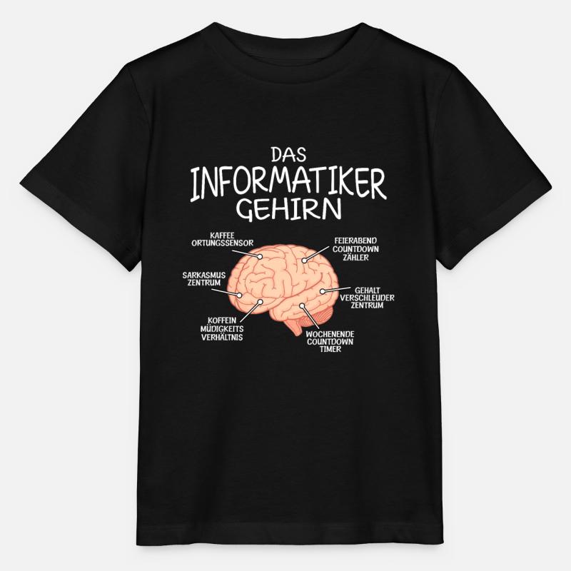 Informatiker Gehirn Informatik - Stanley/Stella Kinder T-Shirt MINI CREATOR - Schwarz