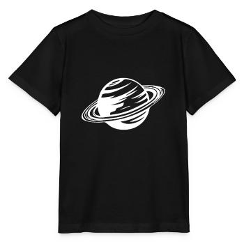 Planet Saturn - Stanley/Stella Kinder T-Shirt MINI CREATOR  - Schwarz - Vorne - Mikhail (115cm)