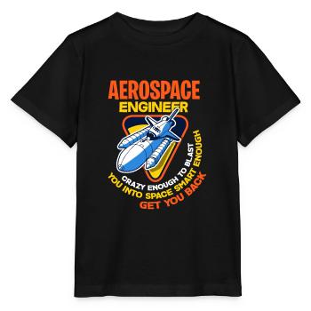 Ingenieur Raumfahrt - Stanley/Stella Kinder T-Shirt MINI CREATOR  - Schwarz - Vorne - Mikhail (115cm)